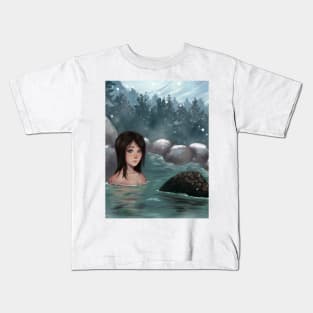 Hot Spring Mermaid Kids T-Shirt